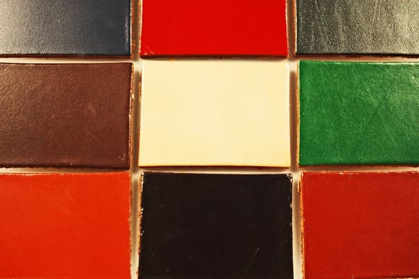 Leather tiles