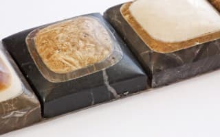 Chocolate stone border
