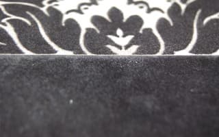 Flocked with textile