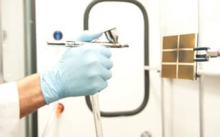 Spray-paint solar cells