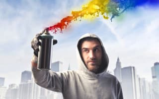 Spray-paint solar cells