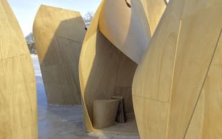 Bendy skating shelters