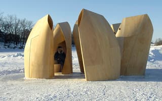 Bendy skating shelters
