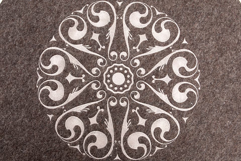 Embroidered Wool