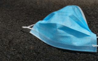 On the road to clean up face masks