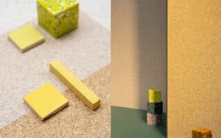 Recycled vinyl wallcovering