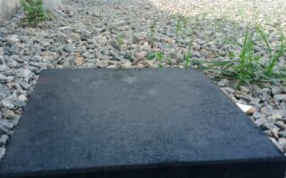 Recycled rubber tile