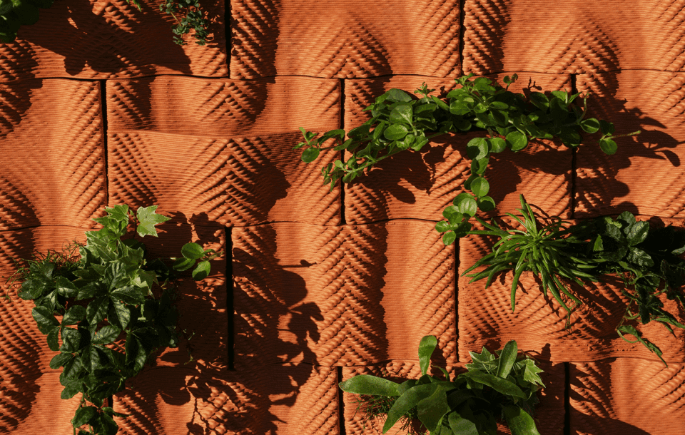 3D Printing Clay facade bricks