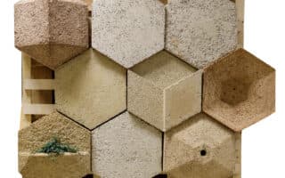 Hempcrete façade element