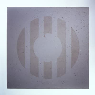Mother of pearl concrete tiles