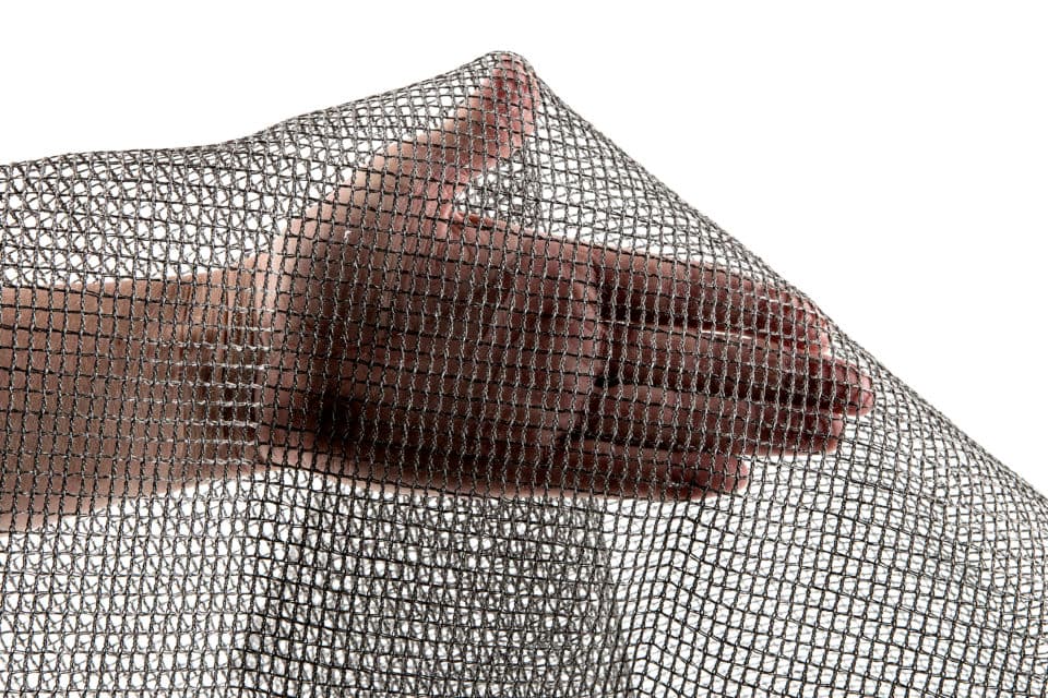 Knitted steel fabric