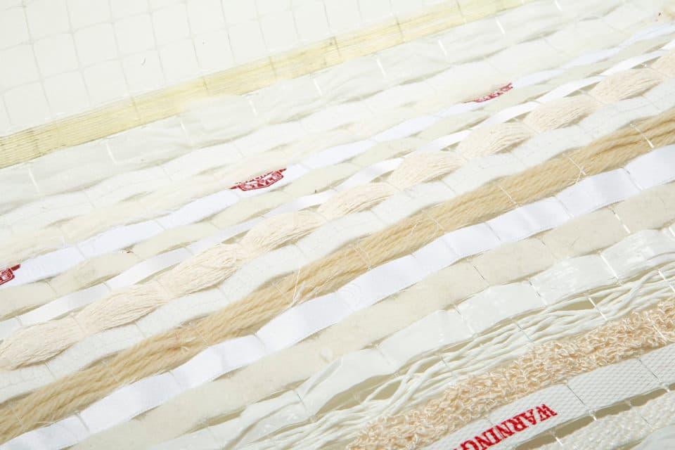 Blinds made of waste material