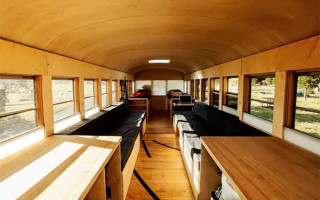Wooden school bus