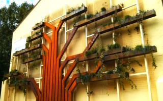 Urban steel tree garden