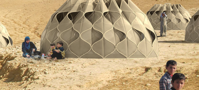 Structural woven tents