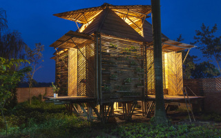 A Blooming Bamboo House