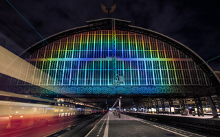 Rainbow Station Makes for a Happy Commute
