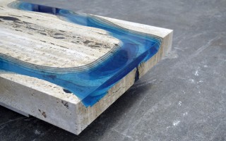Resin Meets Travertine with ‘Lagoon’