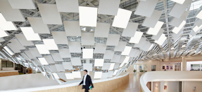 Philips Increase Workplace Productivity With a Light Canopy Inspired By Forests