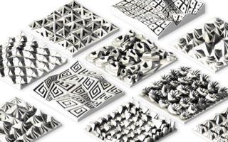 Ancient Greek inspired patterned 3D tiles
