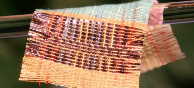 Solar and wind energy generated by fabric