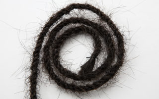 Human hair rope