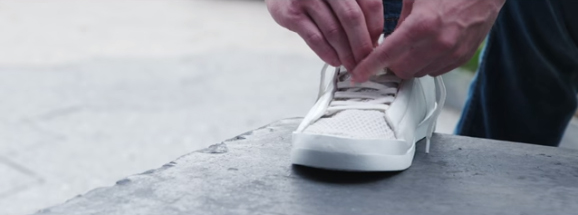 Shoes without a footprint made from recycled CO2
