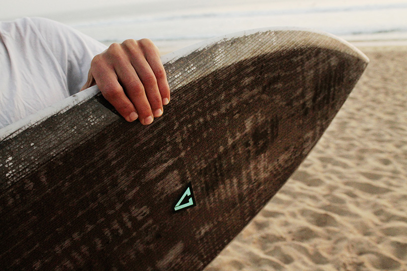 Surfboard made from store recycled plastic