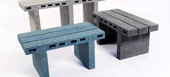 PaperBricks: bricks and furniture made from old newspapers