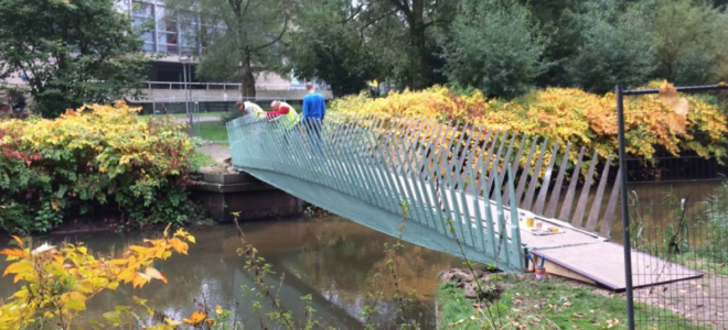 The first biobridge made entirely of biocomposite