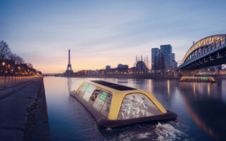 Cruising on the Seine on workout-powered Paris Navigating Gym