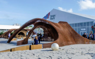 3D printed structure made with bamboo-reinforced compounds