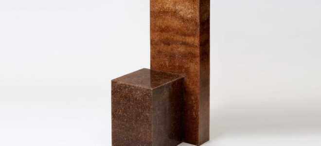 Chair made from waste sawdust and resin