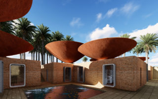 Concave Roof provides water and free cooling