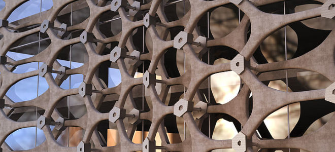 Form Found Façade: Robotics and fabric formwork create façade
