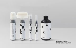 Air-Ink: writing with pollution