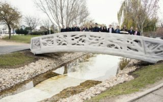 World’s first 3D printed bridge made from micro-reinforced concrete