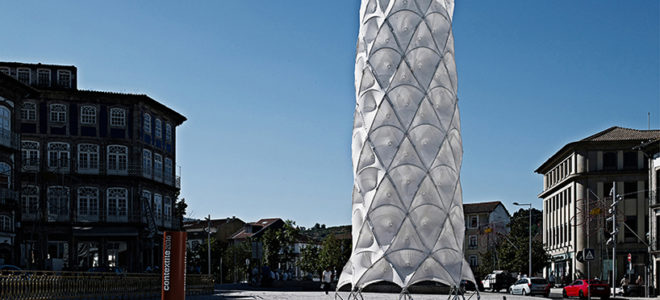 Textile architecture creates Hybrid Tower