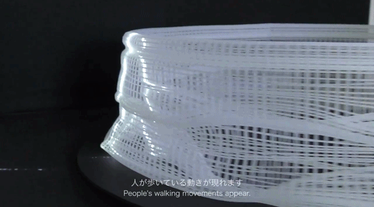 3D printed zoetrope shows walking and dancing people