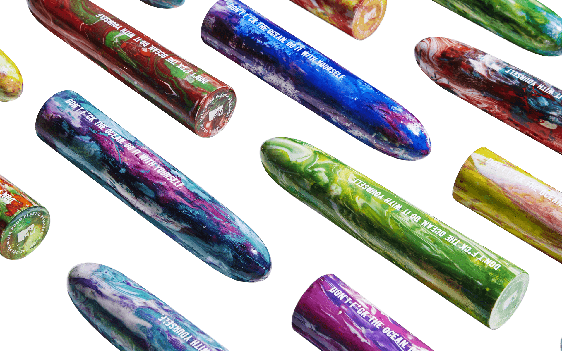 Ocean dildos made from recycled ocean plastic 1.