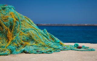Recycled fishing nets on Nylon Stockings Day