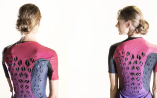 BioLogic: moisture-responsive workout suit made with live cells