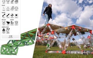 TrussFab: creating large-scale structures from PET bottles