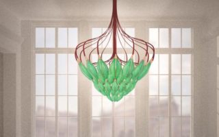 Exhale: a bionic chandelier that uses algae to clean the air