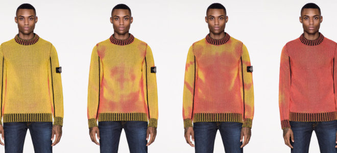 Ice: knitwear that changes colour when exposed to cold