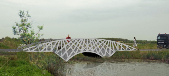 Two world’s first 3D printed reinforced concrete bridges