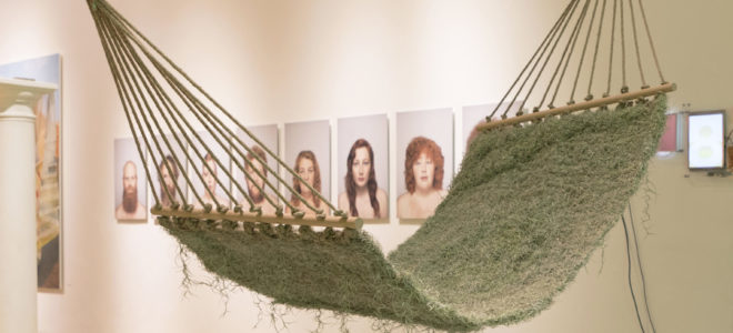Naturalise: a hammock made from soilless, living plants
