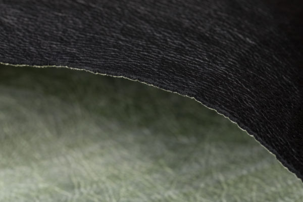 Paper-thin and super strong leather is bonded with Dyneema