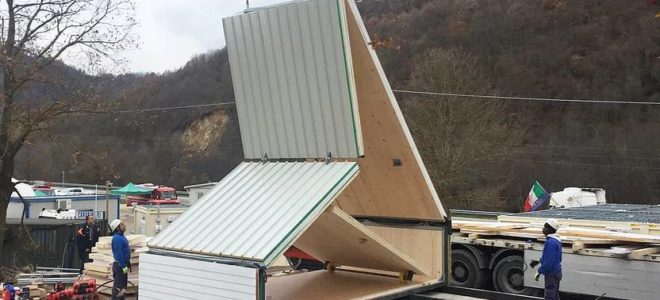 Unfold your new earthquake-proof tiny house with the M.A.DI. Home