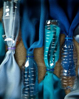 Each metre of the fabric is woven from yarn made from 26 plastic bottles. Oceanic by @camirafabrics / More at MaterialDistrict.com

#MaterialoftheDay #Materials #Fabric #Textile #RecycledMaterials #InteriorDesign #FashionDesign